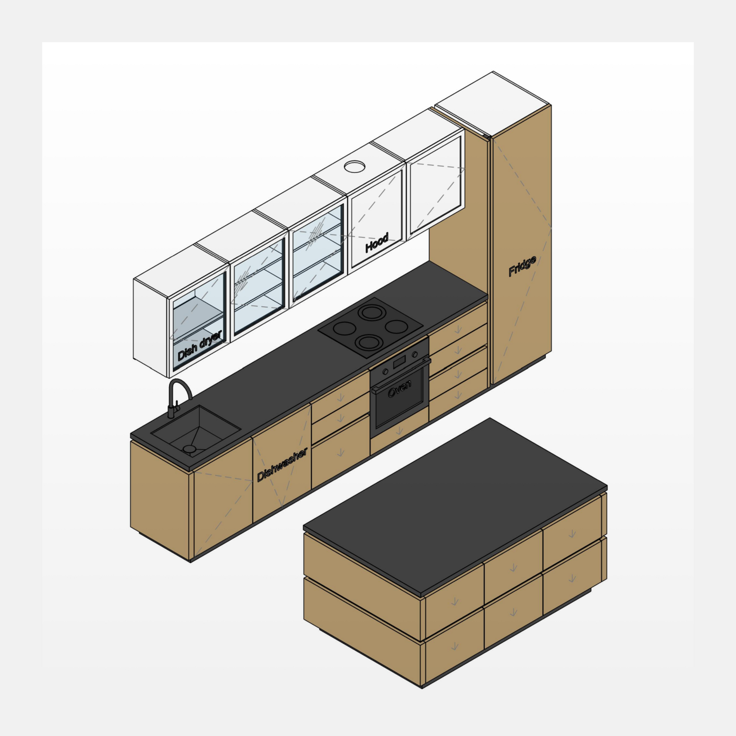 Kitchen Revit Families v.3