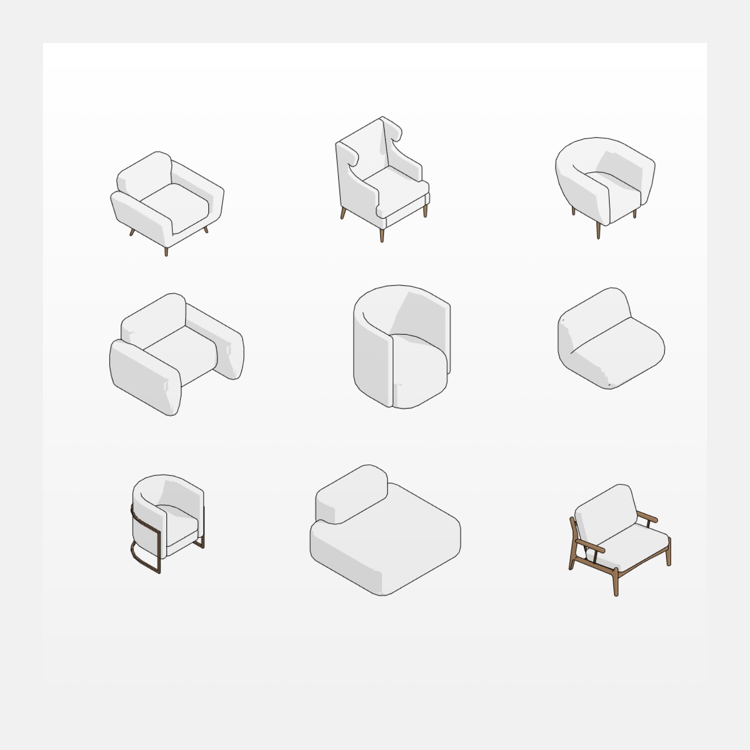 Armchair Revit Families
