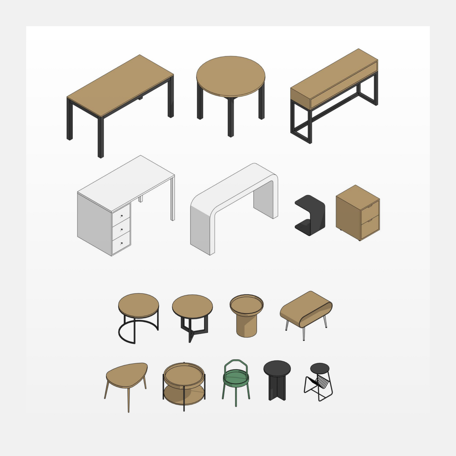 Table Revit Families
