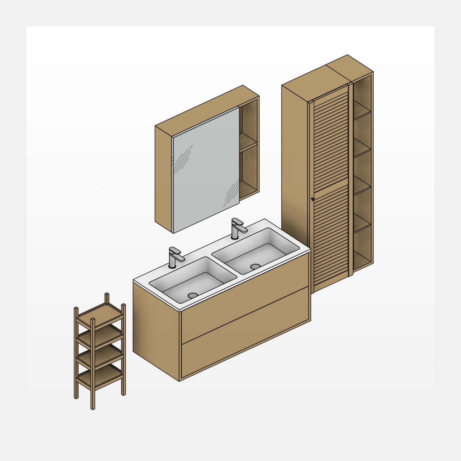 Bathroom furniture Revit Families