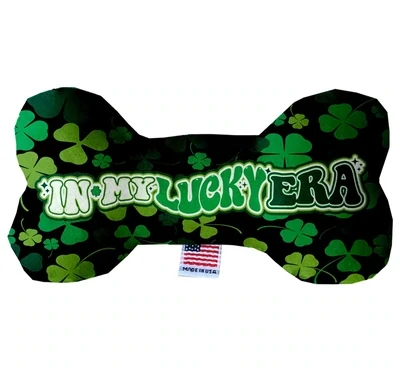 &quot;In My Lucky Era&quot; Soft Plush Squeaker Pet Dog Valentines Toy