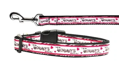 &quot;Mommy&#39;s Mini Me&quot; Small to XLarge Nylon Dog Cat Nylon Collar And/or Leash