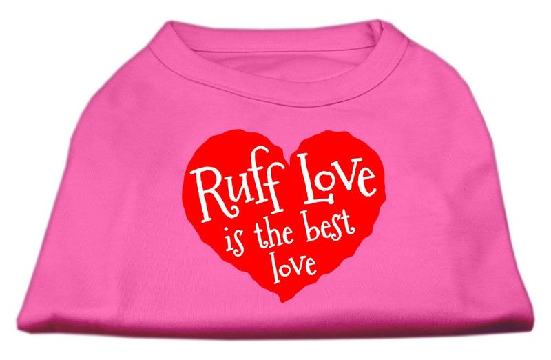 &quot;Ruff Love is The Best Love&quot; Pet Shirt Dog or Cat Black and Gray XSmall - 3XLarge