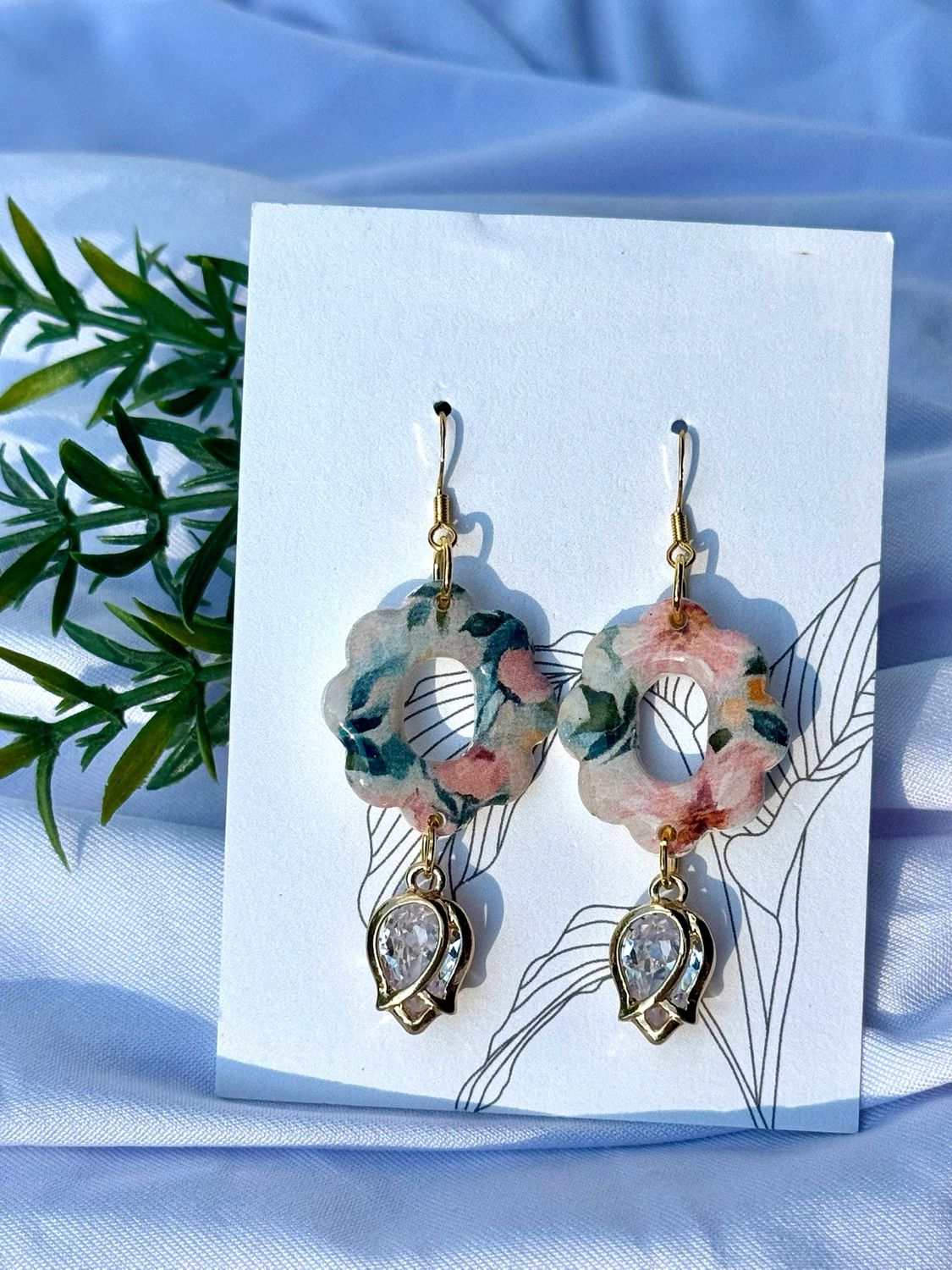 Floral/Gem Dangles