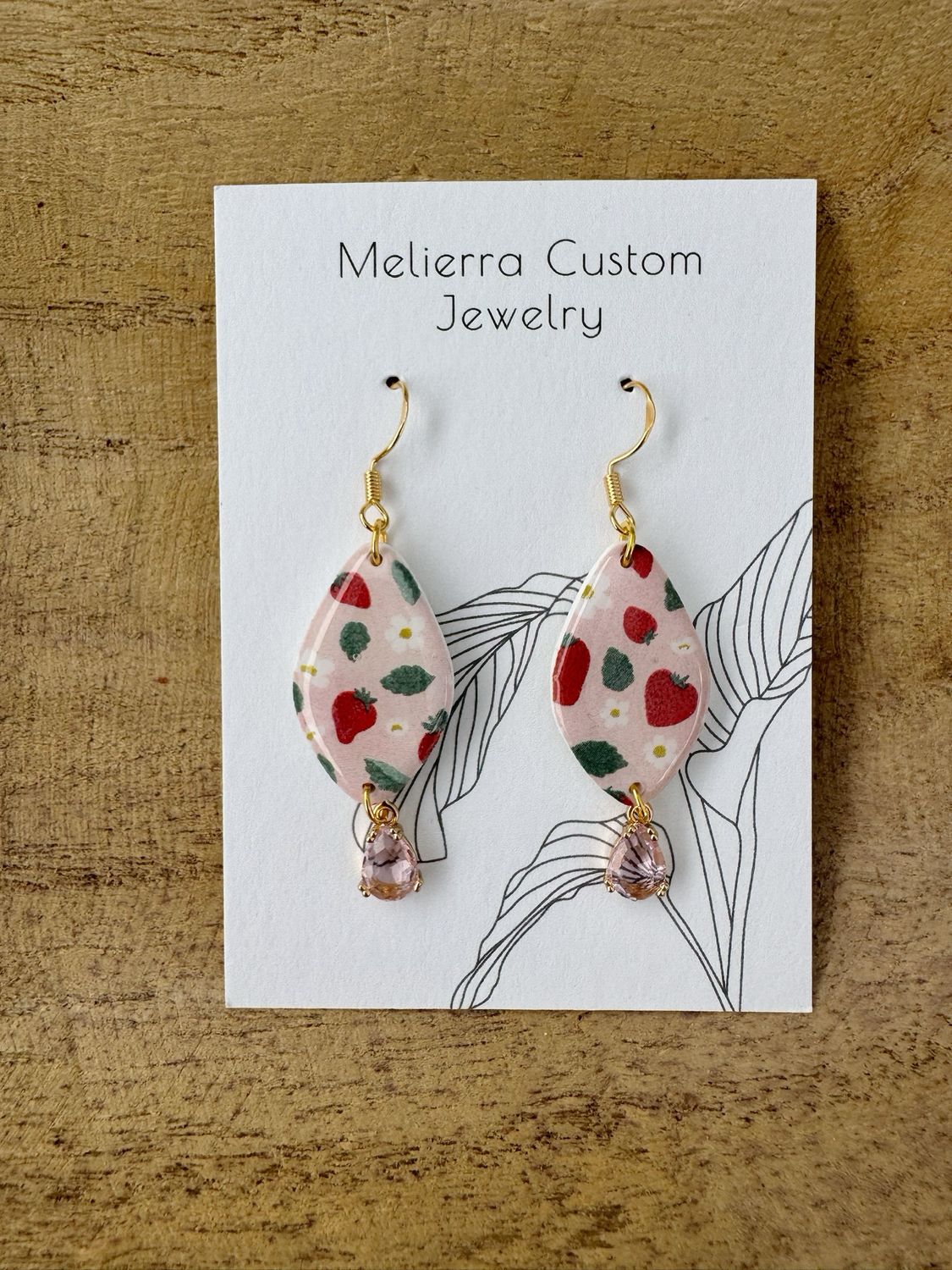 Strawberry/ Gem Dangle