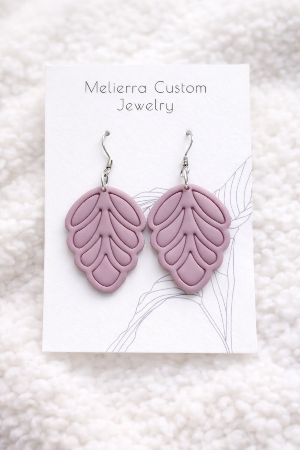 Desert Bloom Leaf Dangles