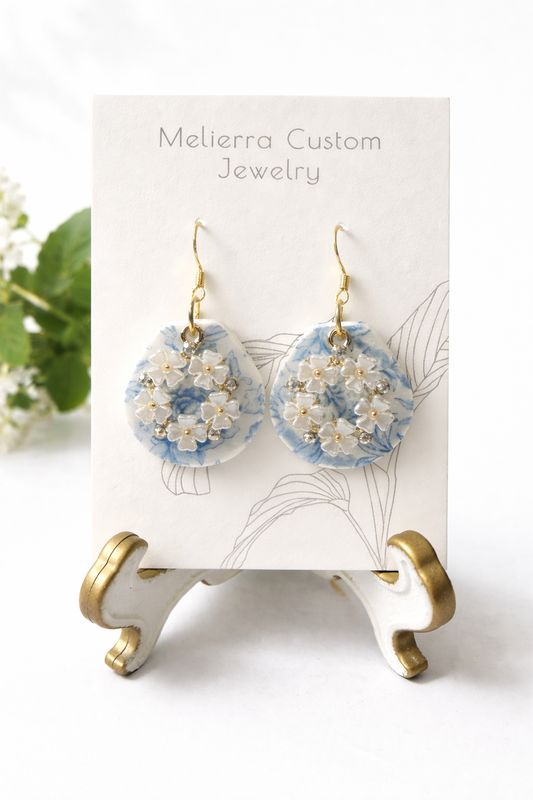 Blue Petal Garden Dangles