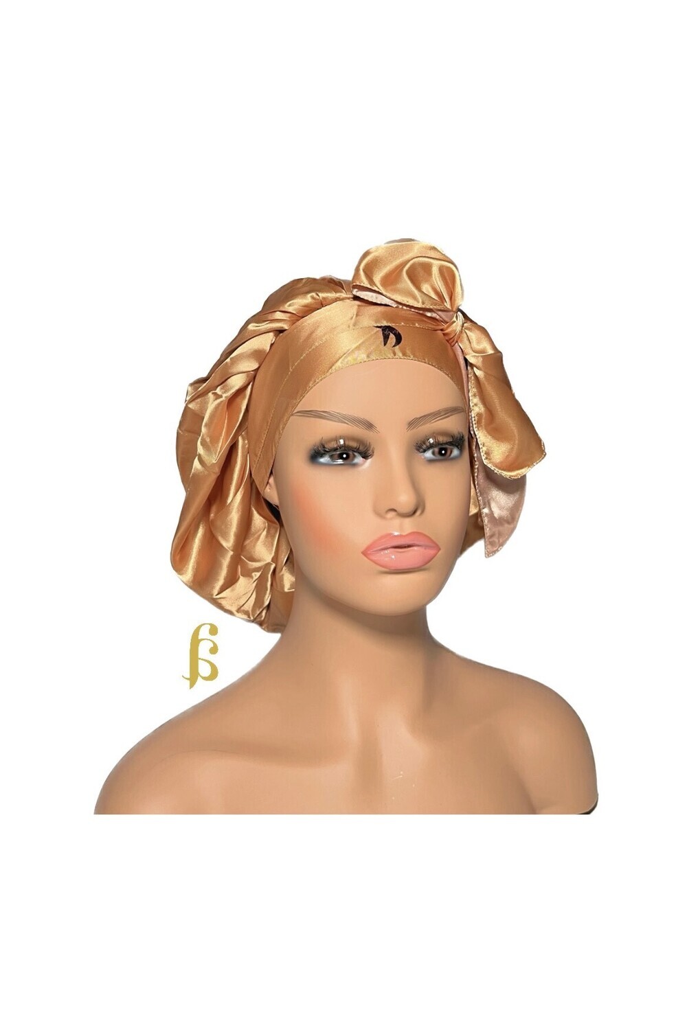 Luxury Yellow Satin Bonnet