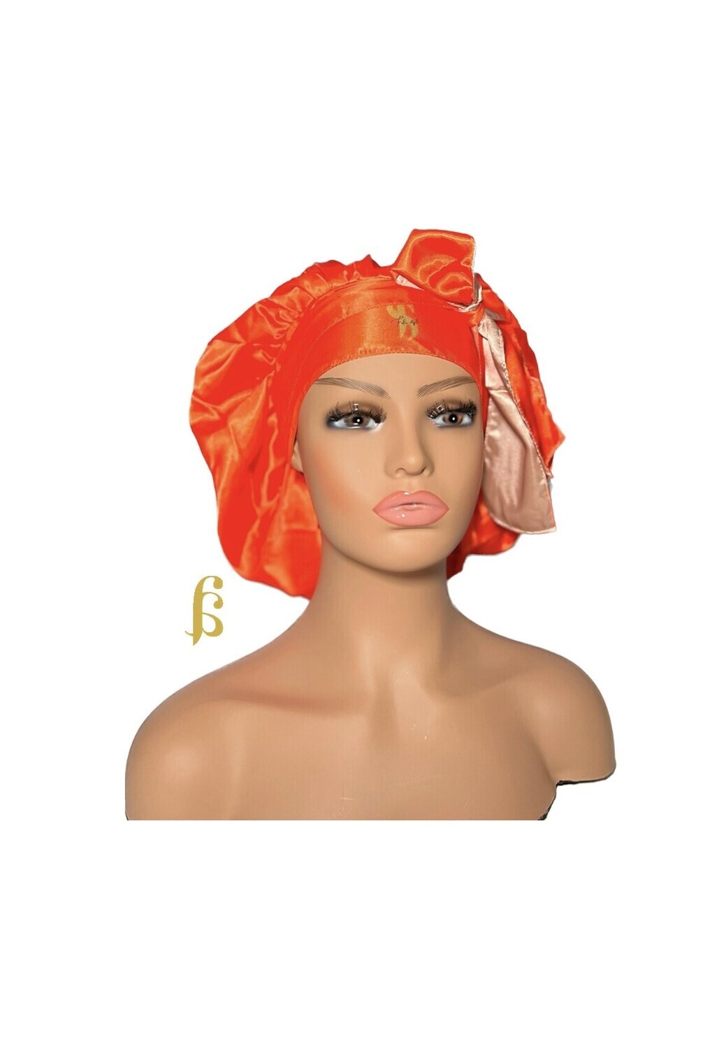 Orange Satin Bonnet