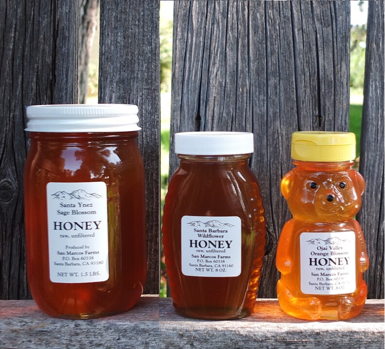 San Marcos Farms Raw Unfiltered Organic Honey.
