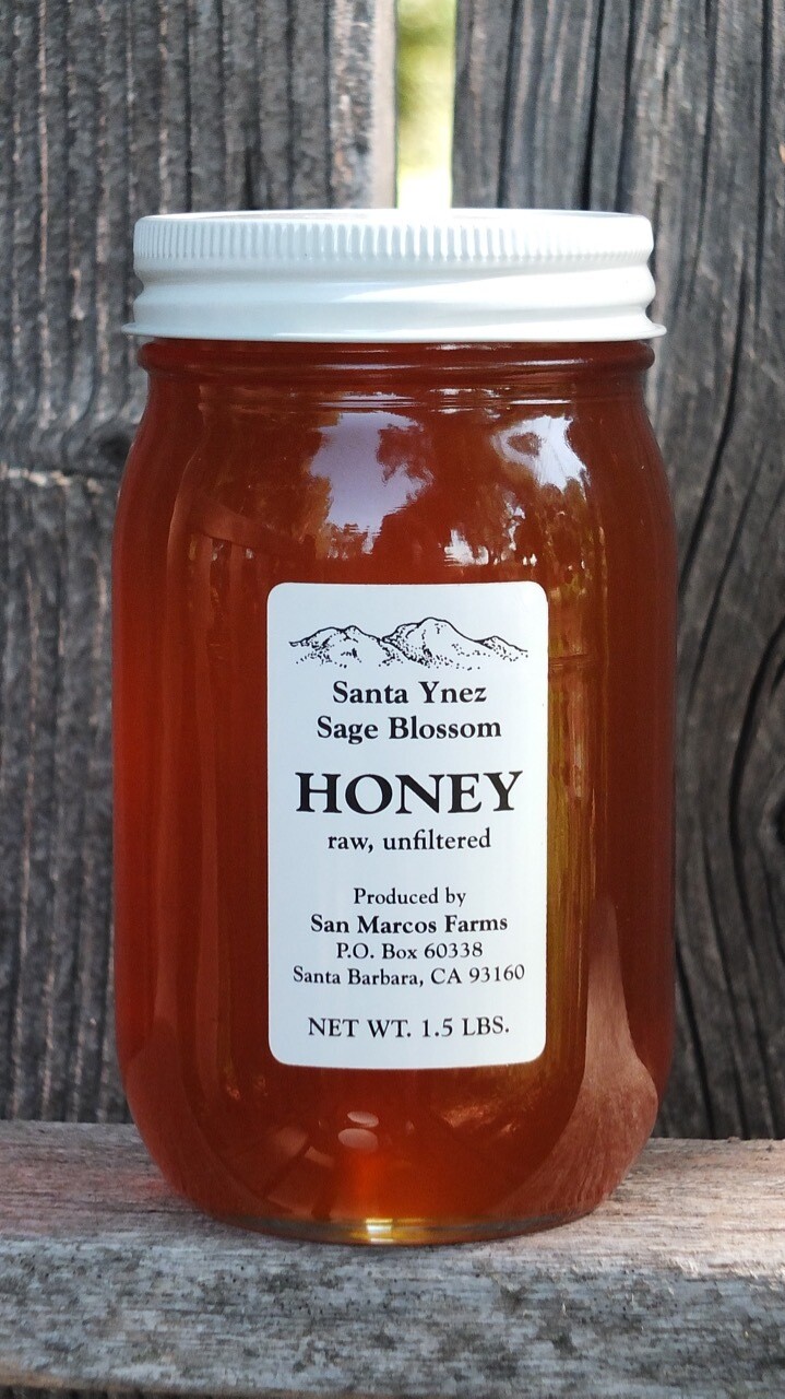 San Marcos Farms Raw Unfiltered Organic Honey.