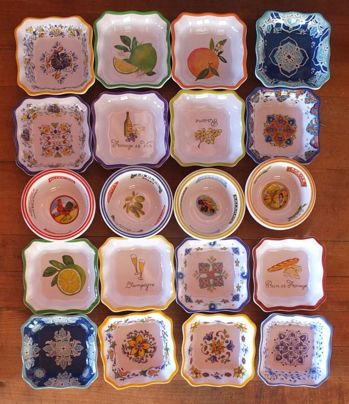 Italian Style Melamine Dipping Dishes