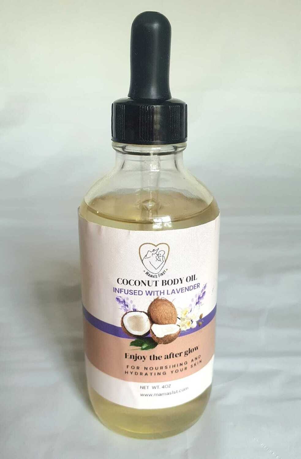 Mama&#39;s First Coconut Body Oil Infused with Lavender