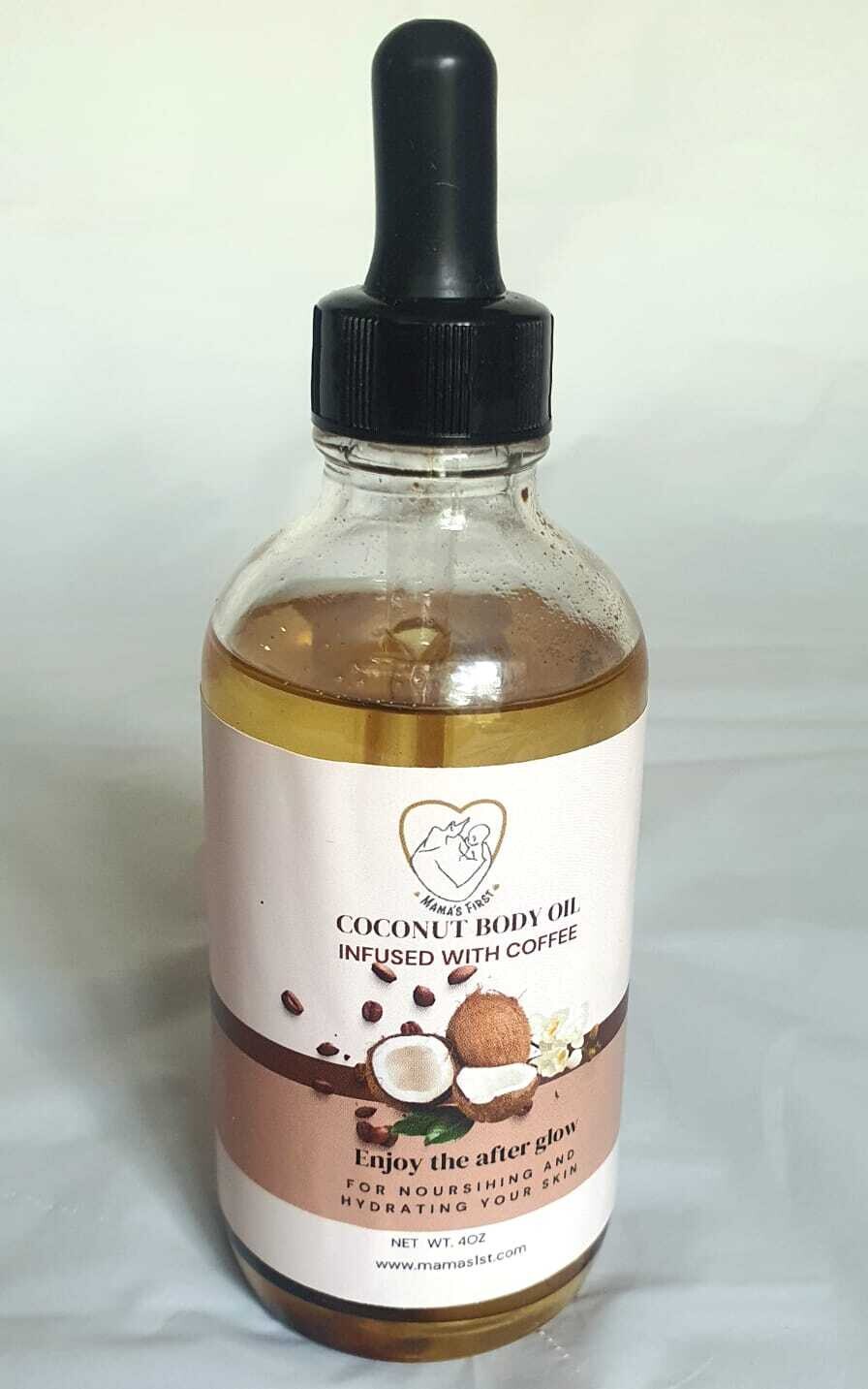 Mama&#39;s First Coconut Body Oil Infused with Coffee