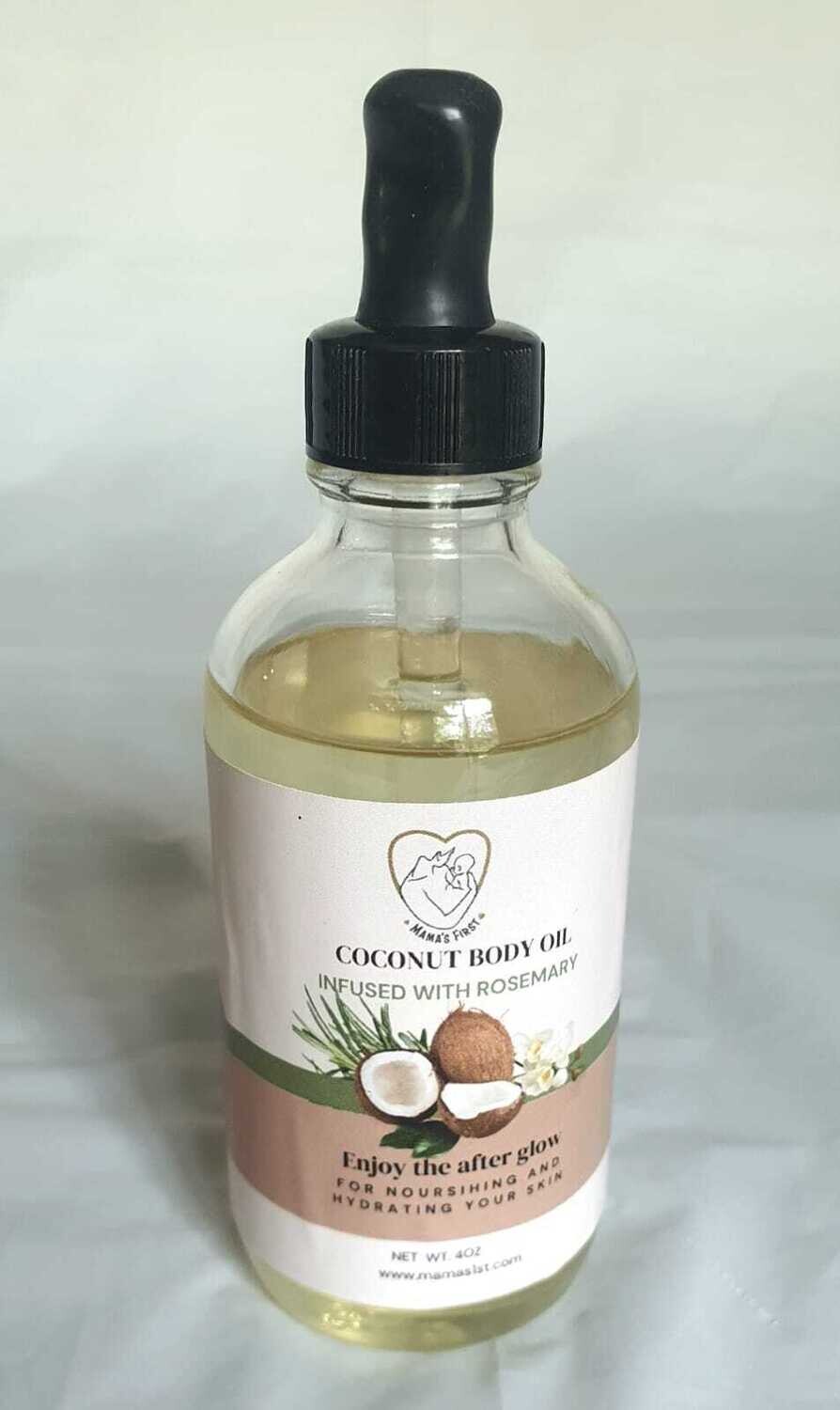 Mama&#39;s First Coconut Body Oil infused with Rosemary