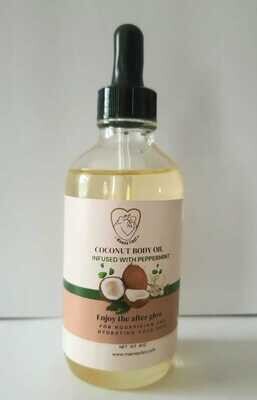 Mama&#39;s First Coconut Body Oil infused with Peppermint