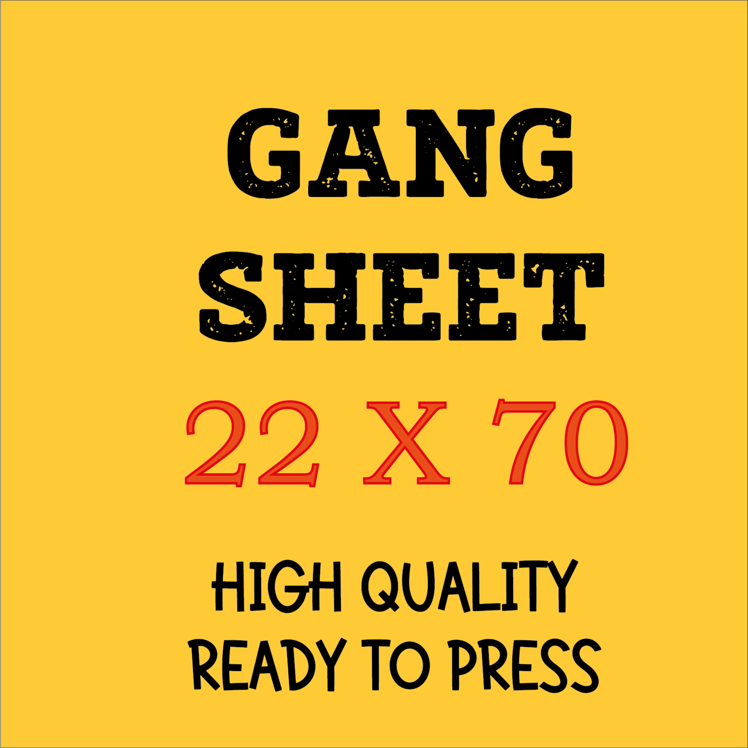 Dtf Transfer Gang Sheet (22x70 inches)