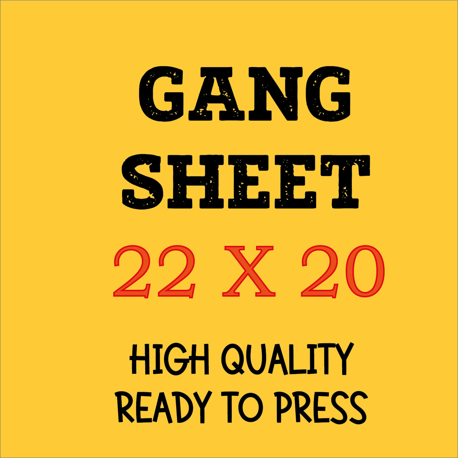 Dtf Transfer Gang Sheet (22x20 inches)