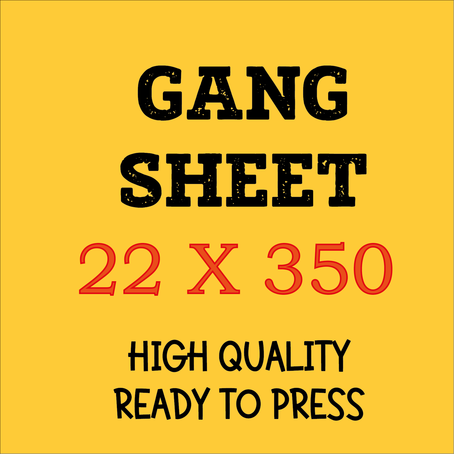 Dtf Transfer Gang Sheet (22x350 inches)