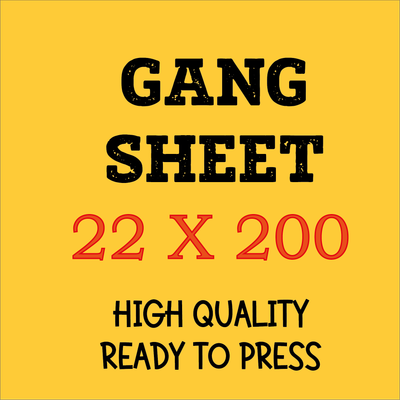 Dtf Transfer Gang Sheet (22x200 inches) Dtf Transfer Gang Sheet (22x200 inches)