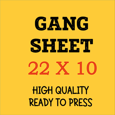 Dtf Transfer Gang Sheet (22x10 inches) Dtf Transfer Gang Sheet (22x10 inches)