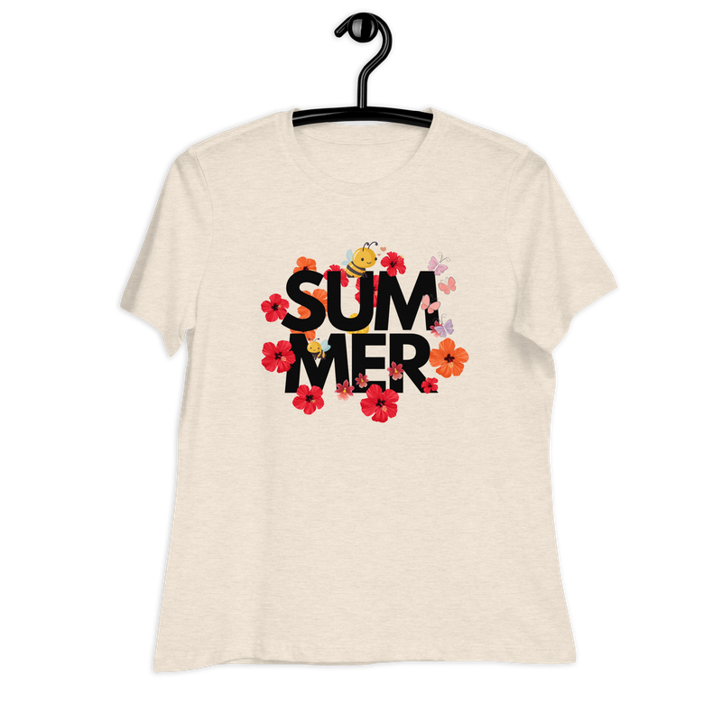 Summer flower bees Women's Relaxed T-Shirt
