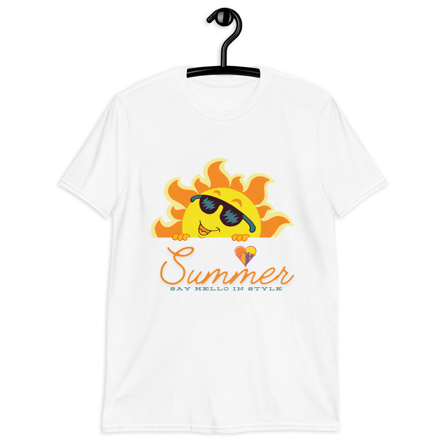 Summer hello in style, sun tee, Short-Sleeve Unisex T-Shirt