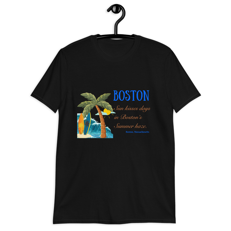 Boston Summer Short-Sleeve, Boston gift tee, City travel Unisex T-Shirt