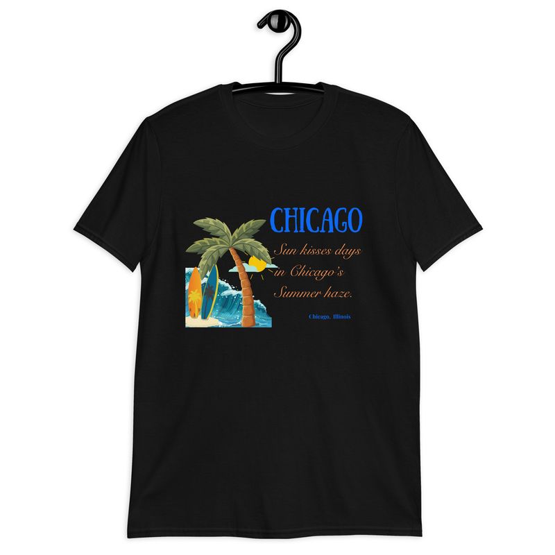 Chicago summer Short-Sleeve, Chicago gift tee, City travel Short-Sleeve Unisex T-Shirt