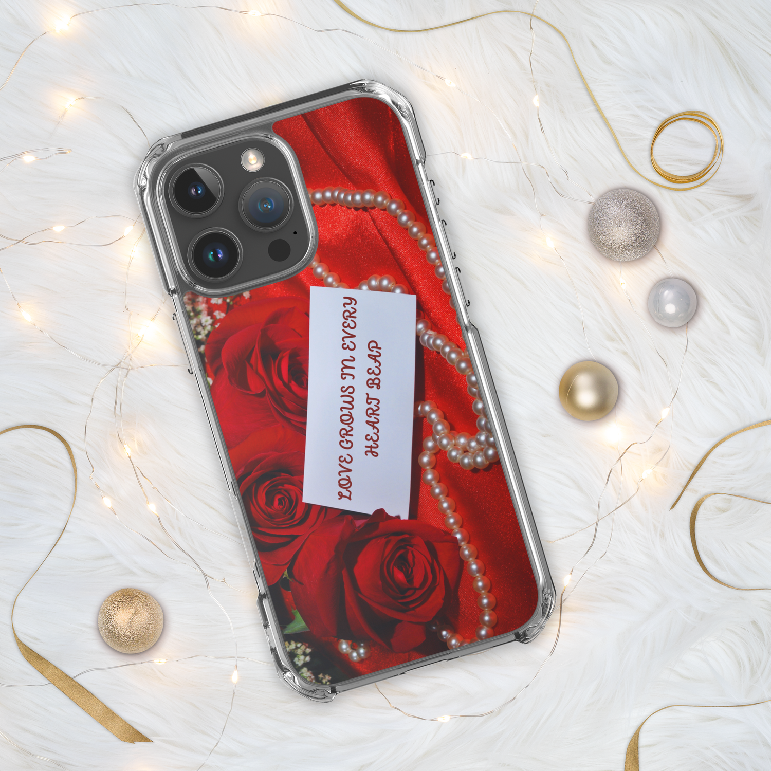 Romantic Rose Elegance. Heartfelt Love iPhone Case. Luxurious Floral Design. Phone Case for iPhone. iPhone 12, 13, 14, 15, 16. iPhone 12, 13, 14, 15, 16 Pro Max. Phone case for women.
