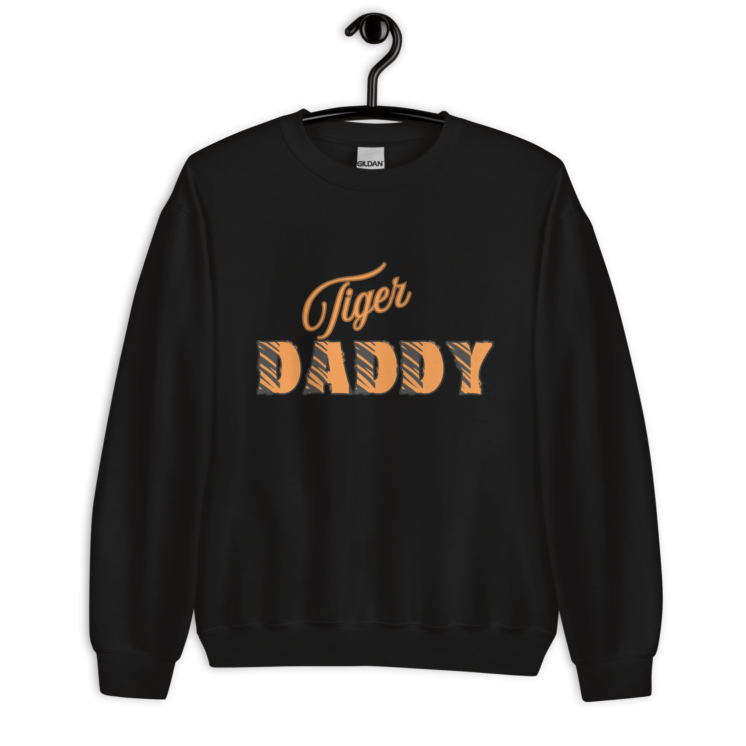 Tiger daddy Unisex Sweatshirt gift for him black sweatshirt.