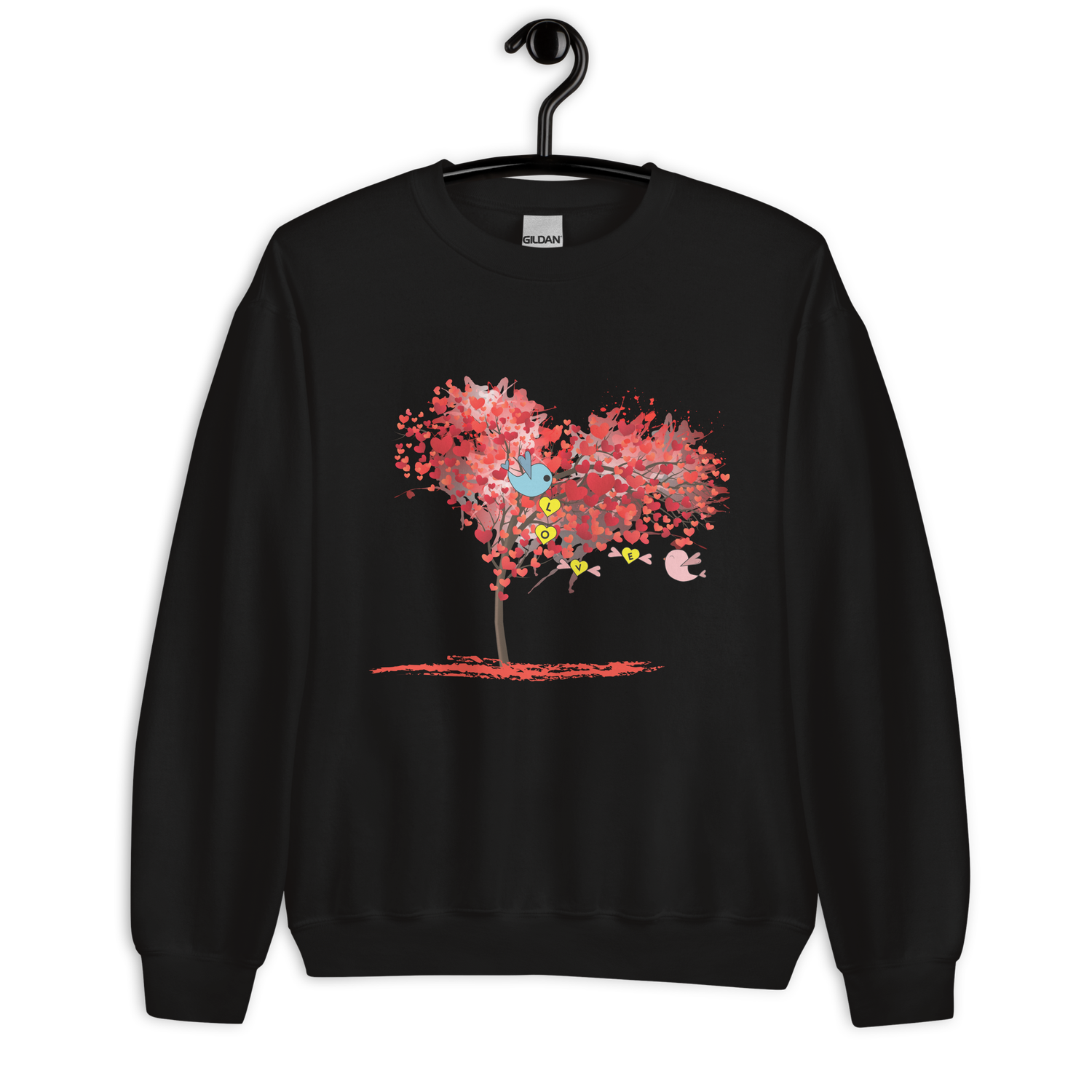 Heart romantic Sweatshirt for couple&#39;s anniversary gift, anniversary day gift, Nature lovers Inspired Design