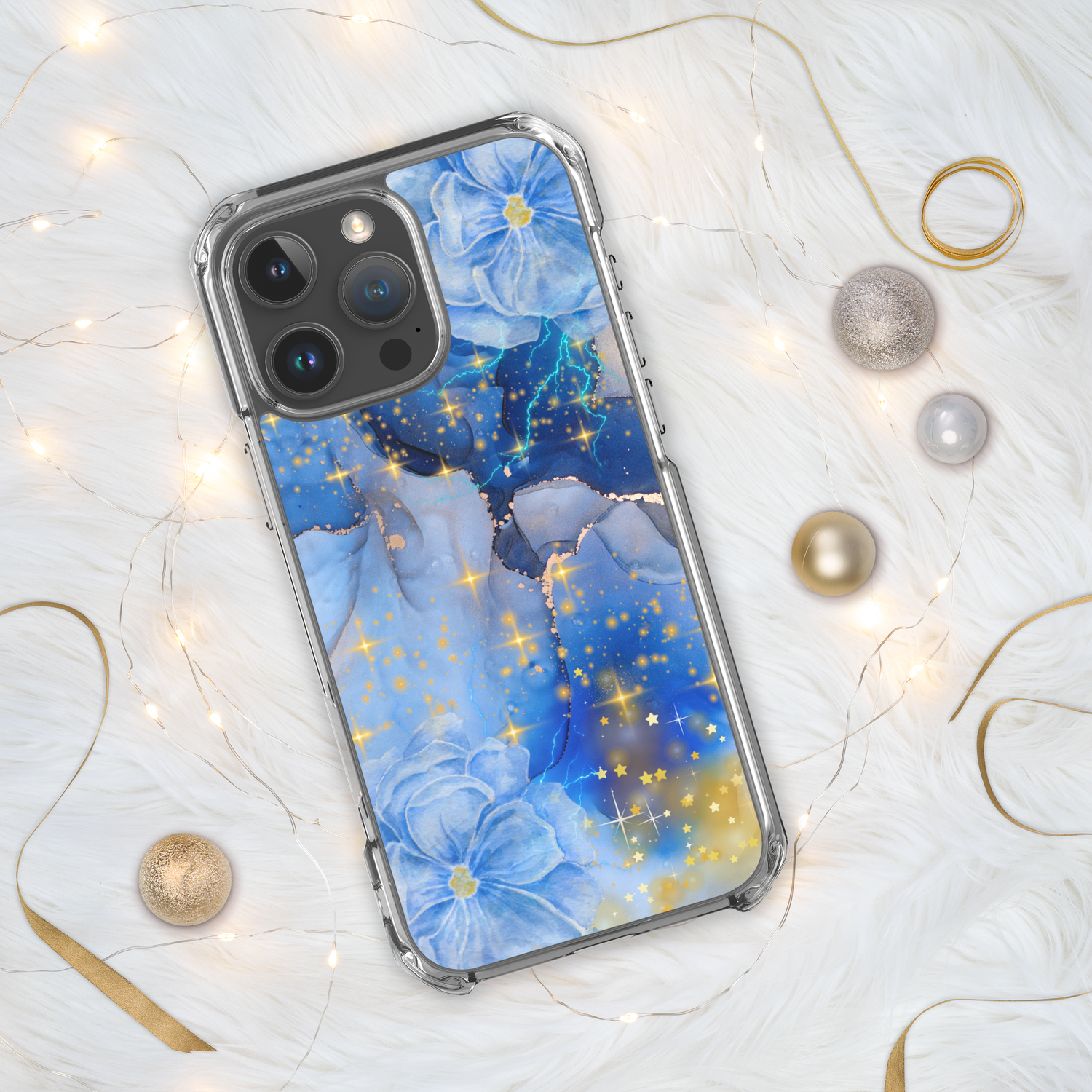 Blue Ink iPhone Case (iPhone 12-16, Pro Max)