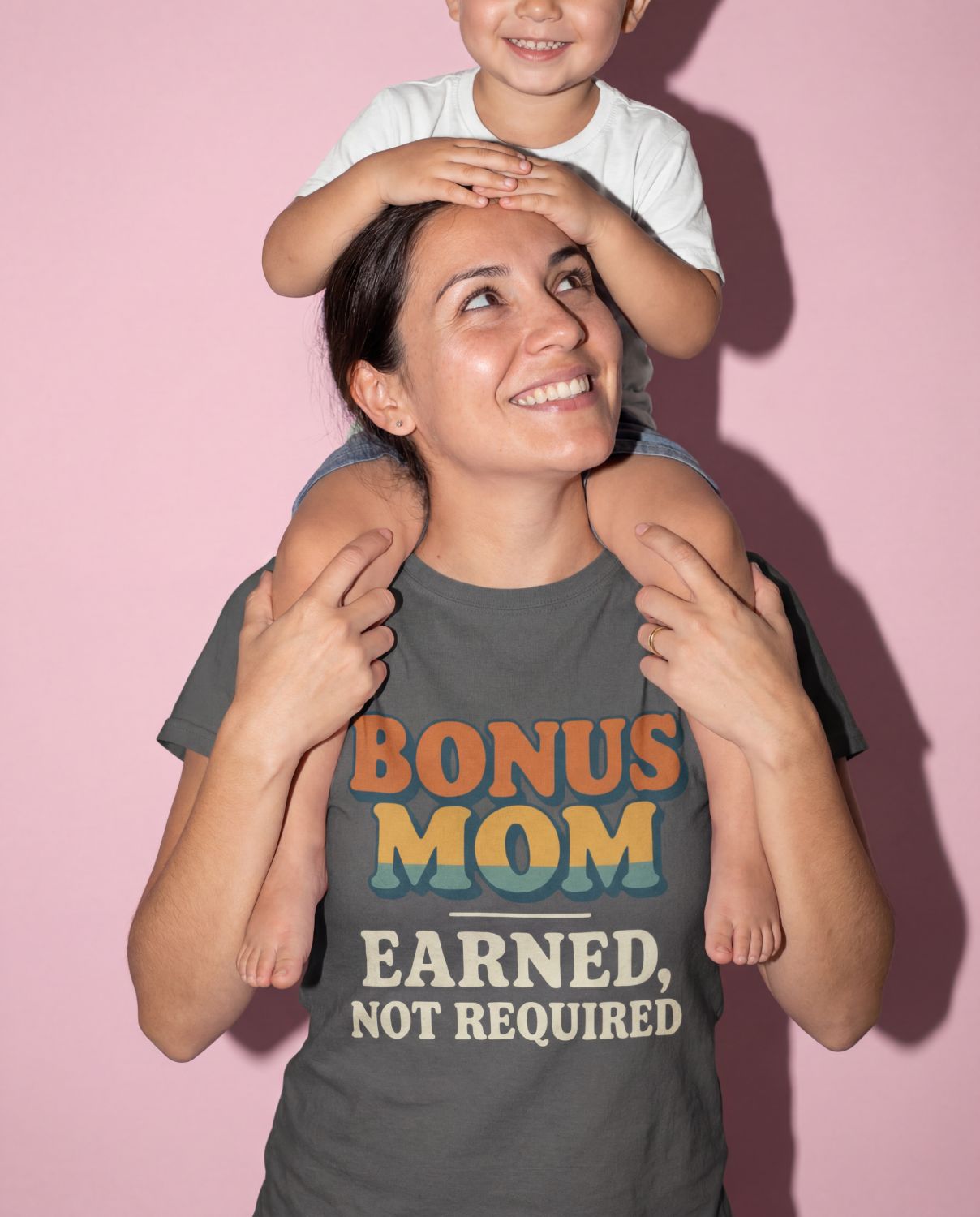 Bonus Mom Shirt, Retro Sunset Stepmom Tee, Vintage Mother's Day Gift T-shirt