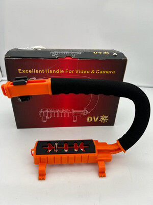 C-förmiger Video-Handgriff Grip Stativ Halterung Stabilisierer in orange ECR-007