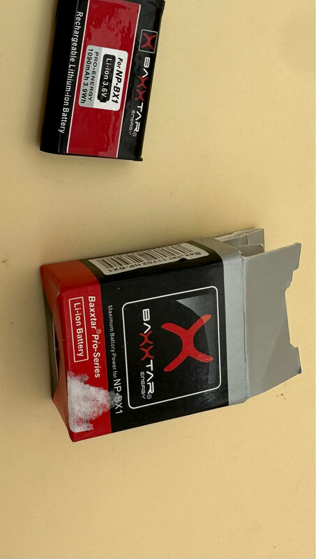 Baxxtar Ersatz für Akku Sony NP-BX1 Baxxtar Ersatz für Akku Sony NP-BX1
