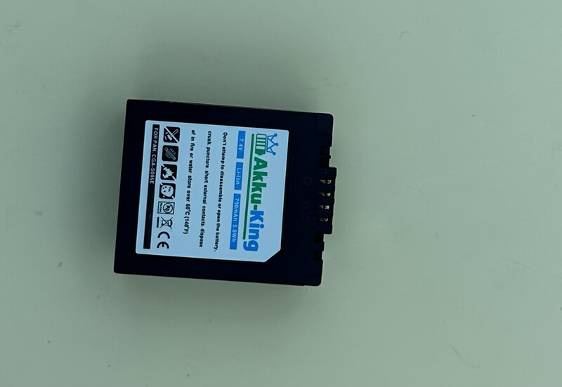 Akku-King kompatibel mit Panasonic CGA-S006E - Li-Ion 790mAh - für CGR-S006, CGR-S006E, CGR-S006E/1B, DMW-BMA7, CGA-S006 Akku-King kompatibel mit Panasonic CGA-S006E - Li-Ion 790mAh - für CGR-S006, CGR-S006E, CGR-S006E/1B, DMW-BMA7, CGA-S006