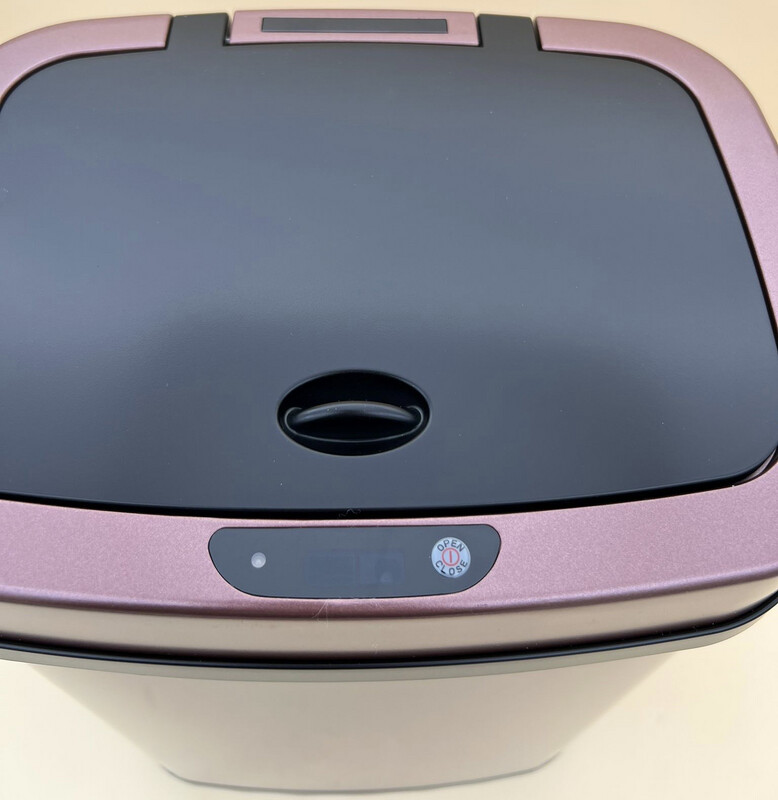 Amazon Basics – rechteckiger automatischer Abfallbehälter aus Edelstahl, 12 Liter Amazon Basics – rechteckiger automatischer Abfallbehälter aus Edelstahl, 12 Liter