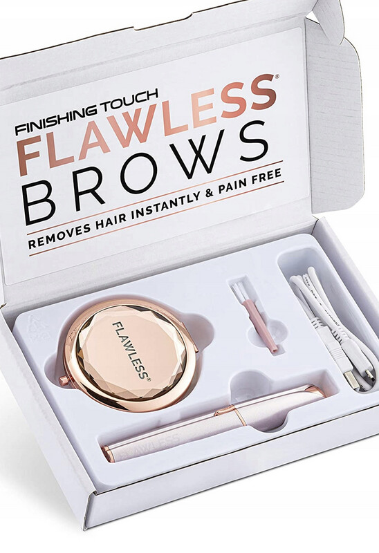 Finishing Touch Flawless Brows, Elektrischer Augenbrauen- und Gesichtshaarentferner, wiederaufladbar, schmerzfrei, für empfindliche Haut, Blush Finishing Touch Flawless Brows, Elektrischer Augenbrauen- und Gesichtshaarentferner, wiederaufladbar, schmerzfrei, für empfindliche Haut, Blush