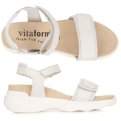 VITAFORM Damen-Sandalette Softnappa Mesh Details Variante: offwhite Größe 40
