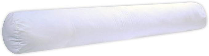 Blau Câlin Nackenrolle Komfort Alaska bauschig, 100% Baumwolle, 90 cm, Weiß Blau Câlin Nackenrolle Komfort Alaska bauschig, 100% Baumwolle, 90 cm, Weiß