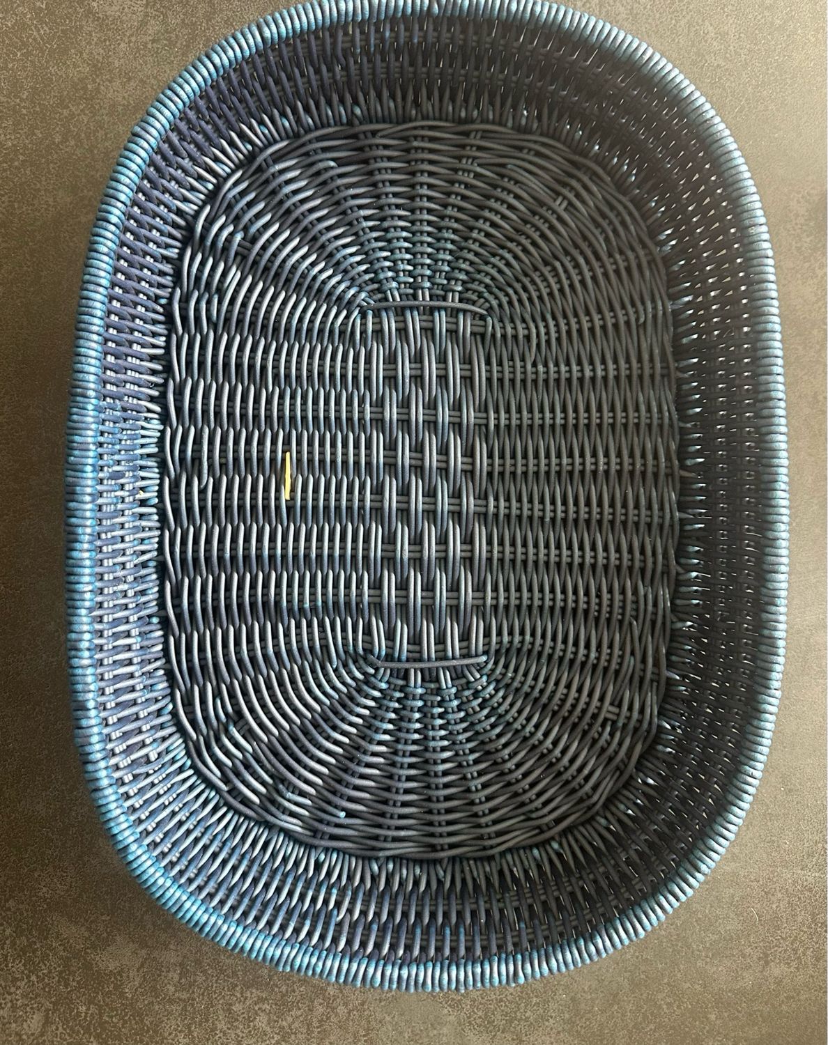  Saleen Mehrzweck-Korb, geeignet für Hotel und Gastronomie, oval, ca. 38 x 28x 7 cm, Synthetikfaser Marine blau