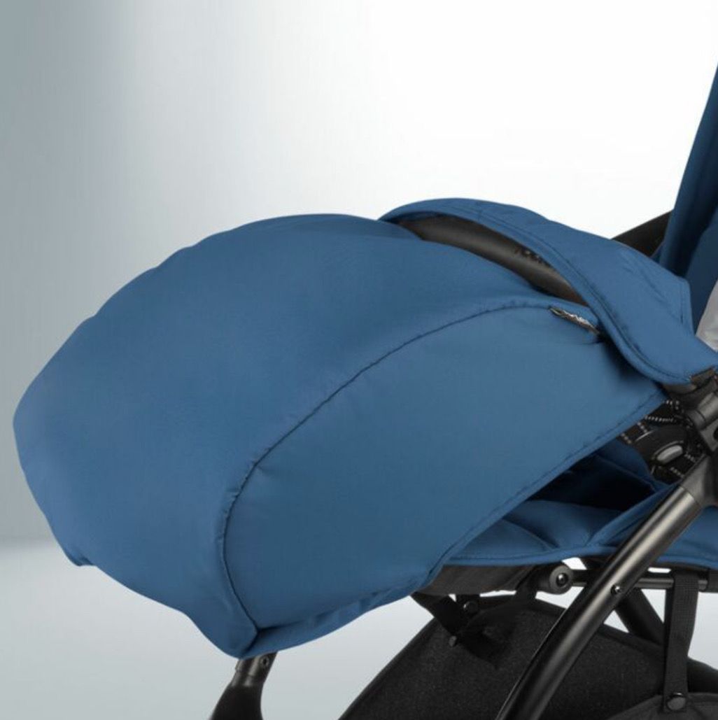Leclerc Footmuff Quick Kinderwagen Fußsack wasserabweisend warm bequem blau