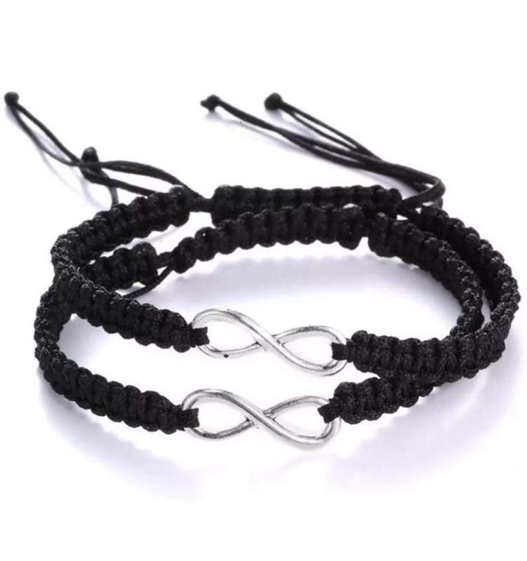 Gewebtes Armband,Schwarzes Wachs Baumwollkordelseil Handgemachtes Armband Set Charm Braiding Verstellbares Unendlichkeitszeichen Exquisite Retro Männer Frauen Freundschaft Paare Armreifen Schmuck G Gewebtes Armband,Schwarzes Wachs Baumwollkordelseil Handgemachtes Armband Set Charm Braiding Verstellbares Unendlichkeitszeichen Exquisite Retro Männer Frauen Freundschaft Paare Armreifen Schmuck G