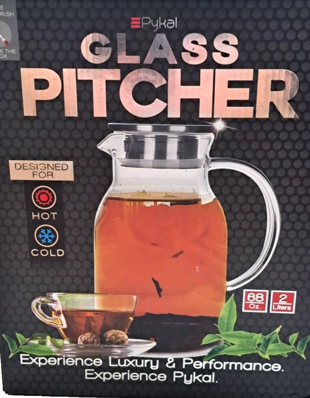 PYKAL GLASS PITCHER HEISS UND KALT, GETRÄNKE, KANNE Ohne Deckel PYKAL GLASS PITCHER HEISS UND KALT, GETRÄNKE, KANNE Ohne Deckel