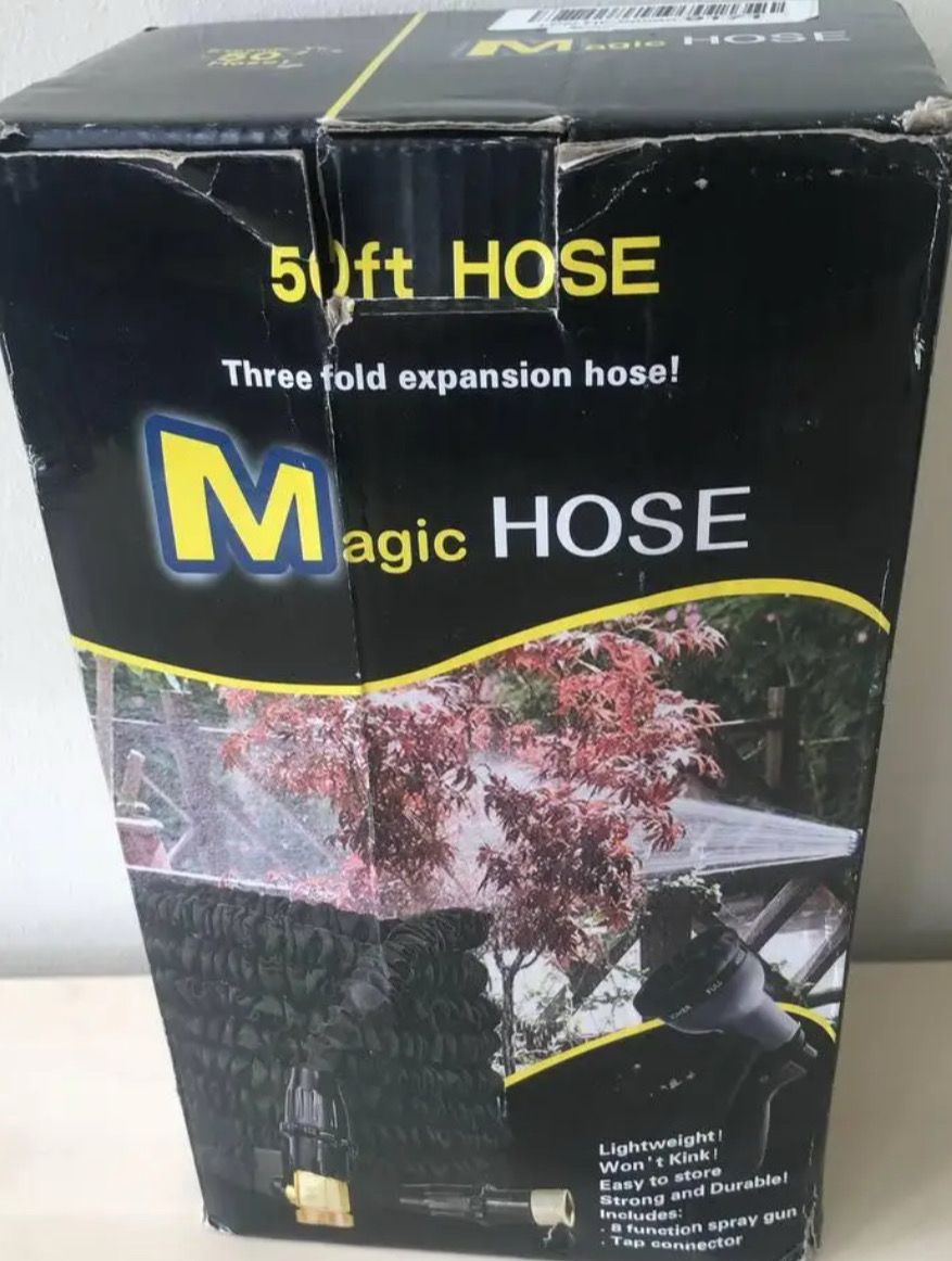 Bewässerungsschlauch bis 15 m ausziehbar mit Spritzpistole Magic Hose