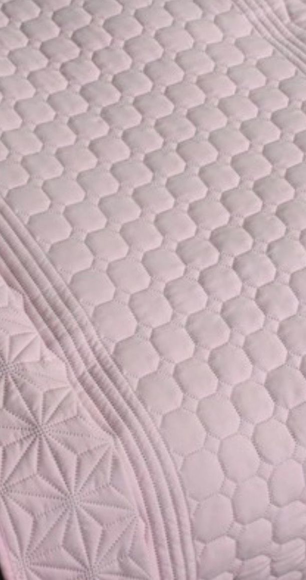 Tagesdecke gesteppt Bett & Sofaüberwurf Altrose/Grau 170 x 220cm