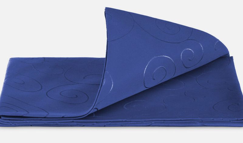 Tischdecke Tischdecke "Leinenlook" Dunkelblau Rund 135cm