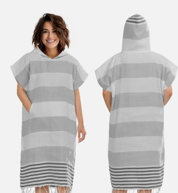 Badeponcho Damen Herren - Surf Poncho aus Baumwolle - Handtuch Poncho Größe S/M Badeponcho Damen Herren - Surf Poncho aus Baumwolle - Handtuch Poncho Größe S/M