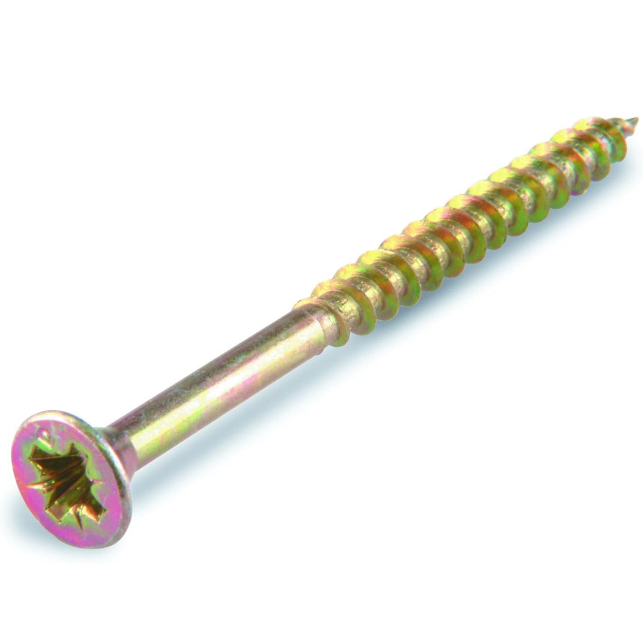 suki 200 Stück Spanplattenschraube Senkkopf 4,0 x 50 mm basic passiviert PZ2 Teilgewinde, 